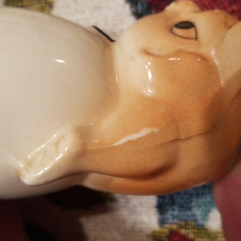 Vintage Puppy Dog Cracked Egg Anthropomorphic Egg Cup - Picture 10 of 11